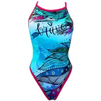 Turbo Brave Revolution Swimsuit Blauw 3XL Vrouw