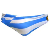 Turbo Greece Swimming Brief Blauw 7-8 Years Jongen