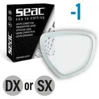 Seac Sub Fox/e Fox Prescription Lens Transparant -4.00