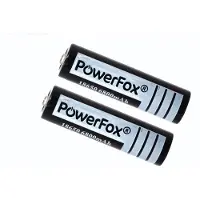Powerfox 2x 18650 Lithium batterij 3,7V 6800mAh oplaadbare batterij zwart