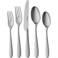 Sola - Bestekset - 12 persoons - 100 delig - RVS - Nordica mat - 12 / 100|Maat:
