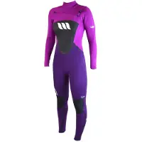 West Lotus 3/2 Mm Girl Lange Mouwen Neopreen Wetsuit Met Borst Rits