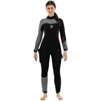 Aqua Lung Dynaflex Fs Bz 5.5 Mm Woman Diving Wetsuit Zwart S Vrouw