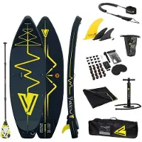 Yellowv Stand Up Paddle board - SUP BOARD opblaasbaar (9,5 voet / 287 cm) Heartbeat "YOSEMITE" white water / rivier