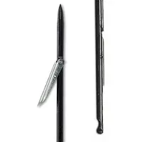 Imersion Tahitian Spear 7 Mm Zinc Coated Milled Heel Spearshaft Zwart 190 cm
