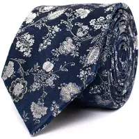 Tresanti DOUGLAS Silk tie with flowers Green (TRTIIE362 - 900)