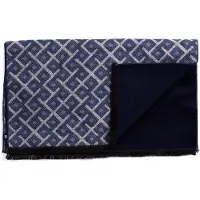 Tresanti DIONISIO | Viscose scarf with geometric pattern Blauw heren