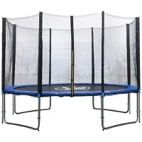 Sport One Trampoline 400 Cm Zilver Kinderen