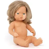 Miniland European Dark Blonde Baby Doll 38 Cm Veelkleurig Kinderen