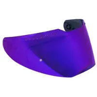 Cgm Zilverkleurige, glanzende vizier voor de 311 BLAST integraalhelm