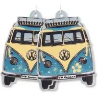 Brisa VW Collection by - Set van 2 Volkswagen luchtverfrissers met VW T1 Bulli Bus-motief (Piña Colada)