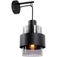 Freelight Wandlamp Chiasso H 40 cm zwart