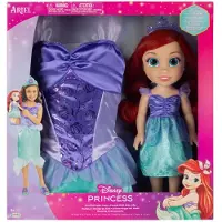 JAKKS Pacific The Little Mermaid Disney Ariel + Costume Doll 38 Cm Roze Kinderen