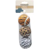 Beeztees Bal Jungle D 6,5 Cm 3 Stuks