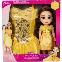 JAKKS Pacific Beauty And The Beast Disney Belle + Costume Doll 38 Cm Roze Kinderen