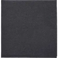 Papstar 150 Servetten DAILY Collection 1/4 vouw 24 cm x 24 cm zwart