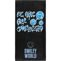 Otso Smiley World Connected Towel Zwart