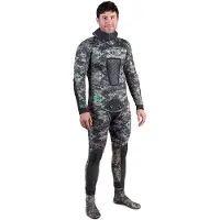 Spetton Med 5 Mm Spearfishing Wetsuit Grijs M Man