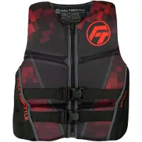 Full Throttle Rapid Dry Flex Back Life Jacket Rood 3XL