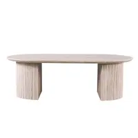 Molecule salontafel ovaal donkerbruin 120 cm lagos met mat mdf blad