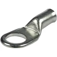 Seachoice Round Terminal 25 Units Zilver 6.35 mm