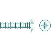 Seachoice Phillips Truss Head Screw 25 Units Zilver 1/4-20 x 1´´