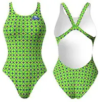 Turbo Flower 70 Swimsuit Groen 2XL Vrouw
