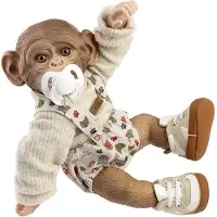MuÑecas Guca Monkey Baby Reborn Cloth Body 32 Cm Goud Kinderen