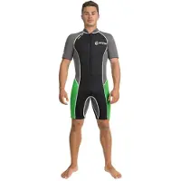 Abysstar Surf 2.5 Mm Short Sleeve Shorty Met Rits Aan De Voorkant
