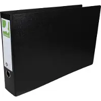 Q-CONNECT ordner | voor ft A3 | uit karton | liggend | rug van 8 cm | zwart