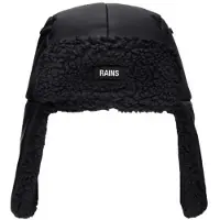 Rains Muts Unisex Fleece Trapper Hat Black - S / M