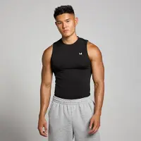 Myprotein MP Tempo naadloos hemd met opdruk van pilaar voor heren - Zwart - XXL