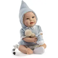 MuÑecas Guca Saúl Baby Reborn Hairless 42-46 Cm Grijs Kinderen