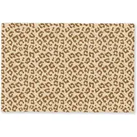 MuchoWow Deurmat 60x40 cm - Droogloopmat Luipaard - Bruin - Patroon - Mat voor binnen - Schoonloopmat - Deurmatten met print - Inloopmat