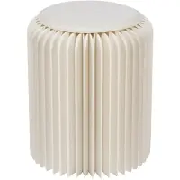 Jline Pouffe foldable paper off-white