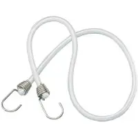 Euromarine Stainless Steel Sandow Ocean Hook Elastic Rope 80 Cm Zilver 10 mm