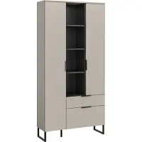 Ebuy24 Noida dressoir 2 deuren, 1 vouwdeur, 1 lade, 4 planken kasjmier decor.
