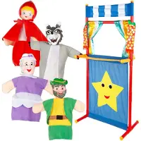 Colorbaby Cucu Show Little Red Riding Hood Puppet Theatre Educational Toy Veelkleurig Kinderen