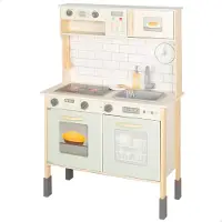 Woomax 39073 Wooden Kitchenette Educational Toy 30x68x102cm Beige Kinderen