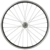 Agu Voorwiel 20x1.75 - Mach1 - Fietswiel - 28 Spaken - 100mm Inbouwbreedte - Zwart - Inclusief Bouten