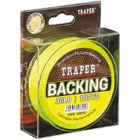 Traper Fly Backing Vliegvissnoer 91.44 M Goud 30 Lbs