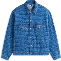 Tommy Hilfiger Tussenjas 'Aop' blauw denim / wit