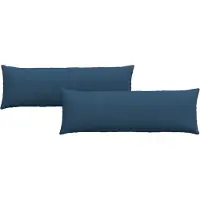 vidaXL Zitkussens 2 st Stof Blauw 120 x 40 cm