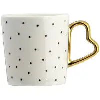 Ambition Amore Mok 400 ml met Gouden Hart Oor - Stijlvol en Elegant