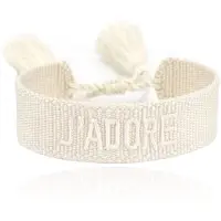 Deja Jewels Deja J'adore Minimalistische Armband - Wit