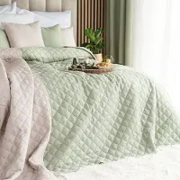 Markizeta Decoratieve Plaid MOLLY 170x210 cm Saliegroen