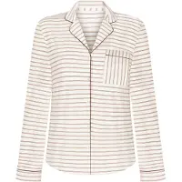Hunkemoller Slaapshirt beige / wit