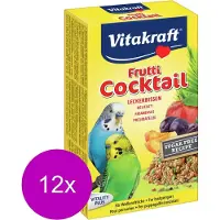 Vitakraft Parkiet Fruit-Cocktail Multipack - Vogelsnack - 12 x 200 g
