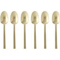 Sambonet Espressolepel Neutra Antique PVD Champagne Gift Pack (Set van 6)