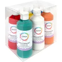 Qrea Vingerverf set à 6 kleuren 250ml